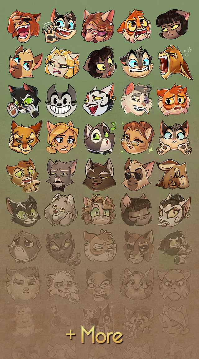 Lackadaisy Emoji Pack 2